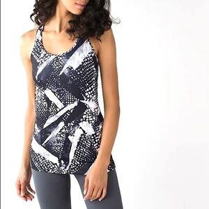 Lululemon Racerback Black/WhiteTank Top